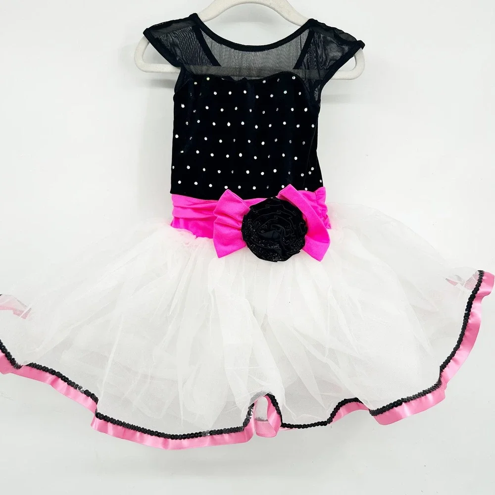 Weissman‎ Girls Bundle Lot (2) Sequin Rhinestone Performance Dance Costume XSC